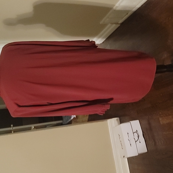 H&M Dresses Hm Red Dress Sheer Material Double Layered Poshmark